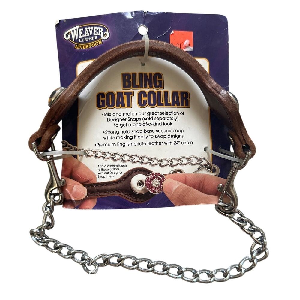 Weaver Leather Livestock Bling Goat Collar